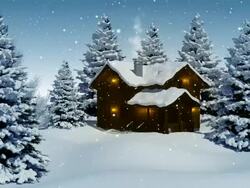 Christmas Landscape Stock Footage