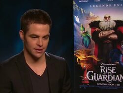 INTERVIEW: Chris Pine on waiting up to see Santa when he was younger at 'Rise of The Guardians' Interview on November 14, 2012 in London (Footage by WireImage Video/Getty Images) Stock Footage
