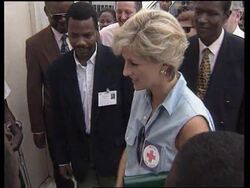 Angola - Visit Princess Diana News Clip