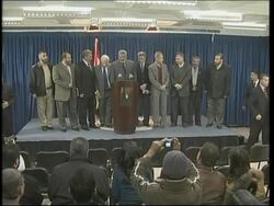 WRAP Haniyeh announces cabinet nominees, meets Abbas, reax, int min sot News Clip