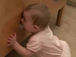 (HD1080i) Human Development: Teething Stock Footage