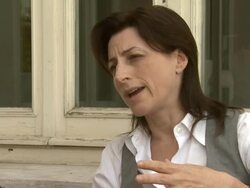 INTERVIEW: Ami Canaan Mann on the phenomena of crime in Texas City at the Texas Killing Fields Interview: Venice Film Festival 2011 at Venice . (Footage by WireImage Video/Getty Images Entertainment Video) Stock Footage