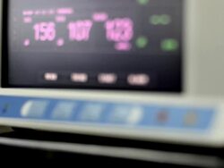 Blood pressure monitor Stock Footage