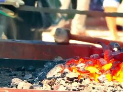 Blacksmith shop Stock Footage