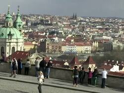 WS View of prague city / Prague, Hlavni mesto Praha, Czech Republic Stock Footage