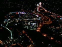 Camera glides over Hollywood. Stock Footage