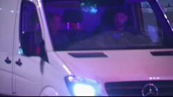 Police vehicles leave port on morning of Catalan independence vote Instructional Video