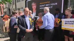 Liberal Democrats unveil campaign poster News Clip