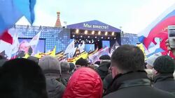 CLEAN : Moscow pro Putin demonstration News Clip