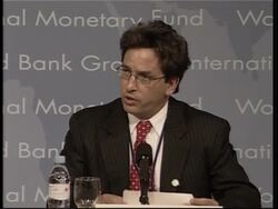 News conference after end of World Bank/IMF meetings News Clip