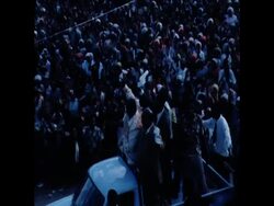 SYND 11 10 76 NATIONAL AFRICAN LEADER NKOMO attends rally INTERVIEW News Clip