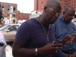 Michael Vick protest Stock Footage