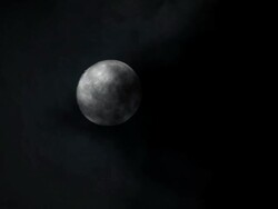 Moon and cloud. Stock Footage
