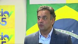 Presidential candidate Aecio Neves holds news conference in Rio de Janeiro News Clip