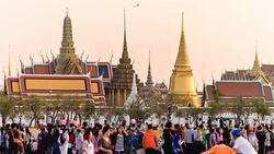 Grand Palace/Wat Phra Kaew, Bangkok Stock Footage