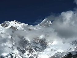 Namjagbrawa Peak in Tibet Stock Footage