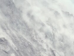 Boulders Crash Down Flank Of Volcano Lava Dome Stock Footage