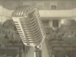 microphone and a concert hall (timelapse) Stock Footage