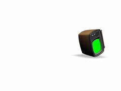 Falling retro TV with Chroma Stock Footage