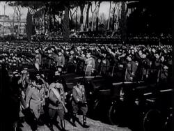 Mussolini Awards Medals To Fascists News Clip