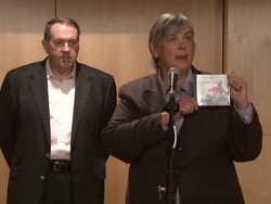 SPEECH: NAMM Executive Director Mary Luehrsen talks about how Huckabee and Tippin contributed to the CDÃ‰ Stock Footage