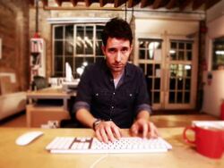 Graphic designer point of view timelapse Stock Footage