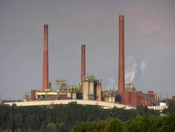 briquette factory Stock Footage