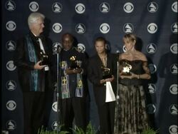 2007 Grammy Awards press room Stock Footage