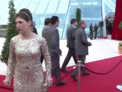 Mayim Bialik at 52nd Annual Monte Carlo Television Stock Footage