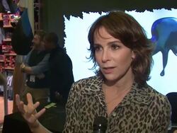INTERVIEW: Jennifer Grey on how the game allows you to paint and be creative. Stock Footage