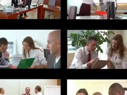 HD LOOP MONTAGE: Business Associates Stock Footage