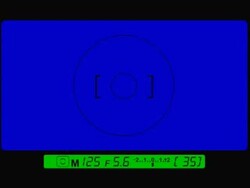 Digital SLR Viewfinder Blue Screen Filter Stock Footage