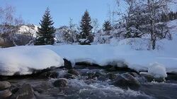 icy river Stock Footage