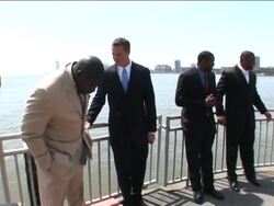 Six of the top prospects in the NFL draft met the media Thursday in New York, including Michigan offensive tackle Jake Long, who has already signed with the Dolphins. Miami has the first pick in the draft. (April 24) News Clip