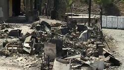 France Wildfires destroyed caravans News Clip