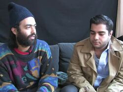 Das Racist Interview (clip 4) Stock Footage