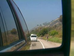 Side view mirror Stock Footage