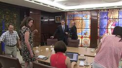 CLEAN : Romanian PM maintains he is inncocent of corruption charges News Clip