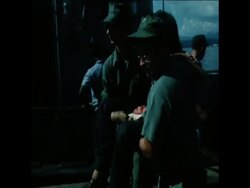 SYND 6 5 75 SOUTH VIETNAM REFUGEES ARRIVING TO SUBIC BAY NAVAL BASE IN THE PHILIPPINES News Clip