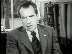 President Richard Nixon and Secretary of State Henry Kissinger talk during a 1969 meeting in the Oval Office. Stock Footage