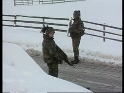 Bosnia - IFOR Troops In Pale News Clip