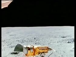 Lunar surface from Moon Rover, POV Stock Footage