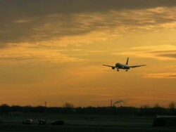 Plane Silhouette Stock Footage