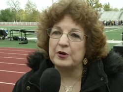 INTERVIEW: Margie Fitterling of Fitterling Dentistry on the event at the Barry Manilow Brings Music Back To Joplin Students at Joplin MO. (Footage by WireImage Video/Getty Images Entertainment Video) Stock Footage