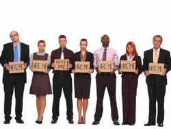 HD: Unemployed Business People Stock Footage
