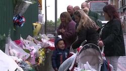 CLEAN : Floral tributes left outside barracks News Clip