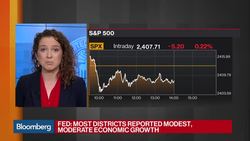 Fed Beige Book Shows Economy Grew Modestly News Clip
