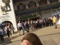beer tent "ArmbrustschÃƒÂ¼tzenzelt" outside Stock Footage