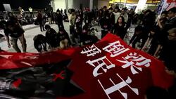 CLEAN : Tens of thousands march against Hong Kong News Clip
