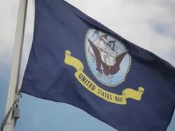 United States Navy Flag Stock Footage